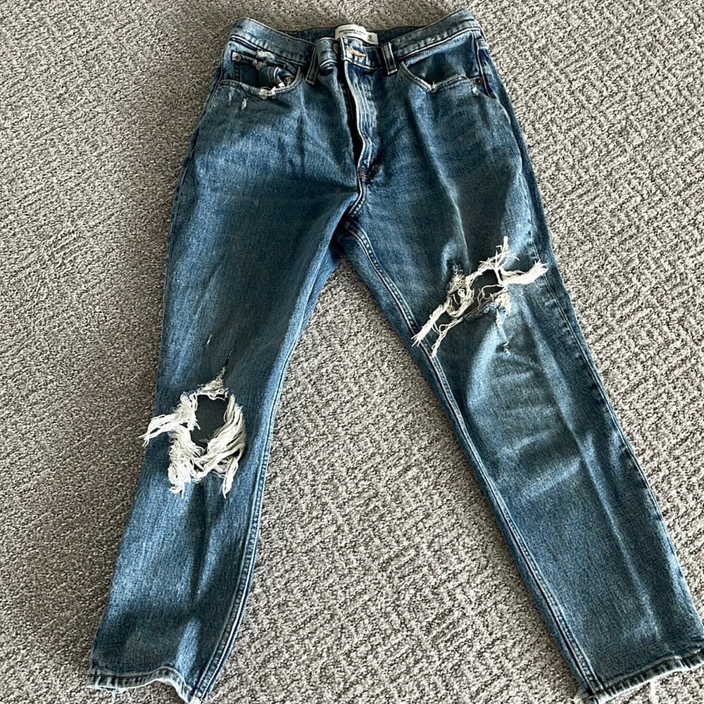 Distressed jeans